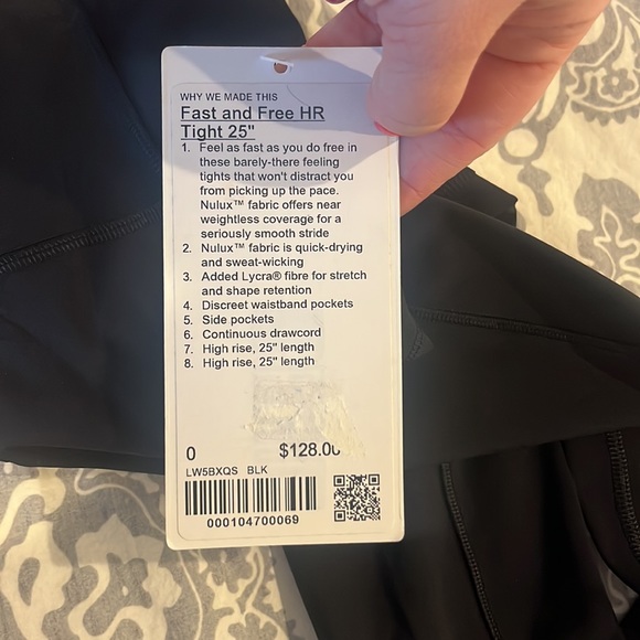 LULULEMON FAST AND FREE HR TIGHT 25” NWT - Picture 4 of 7